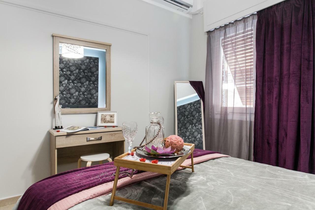 Safe, Central, Smart Double Rooms In Apartment, Next Metro Station Walk To Acropolis Athena Bagian luar foto