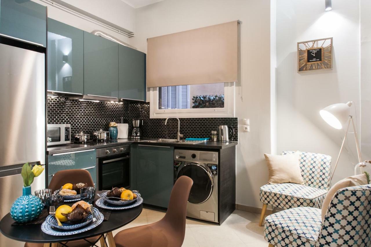 Safe, Central, Smart Double Rooms In Apartment, Next Metro Station Walk To Acropolis Athena Bagian luar foto