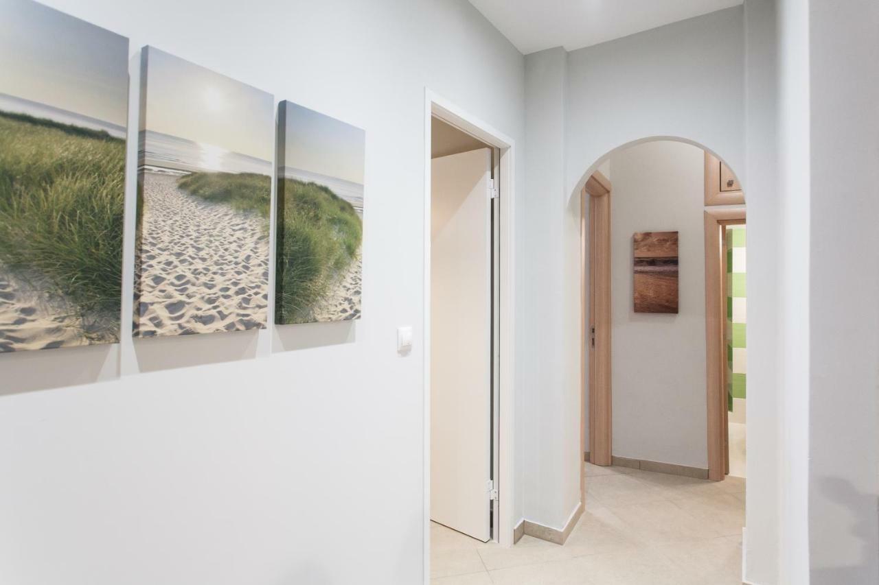 Safe, Central, Smart Double Rooms In Apartment, Next Metro Station Walk To Acropolis Athena Bagian luar foto