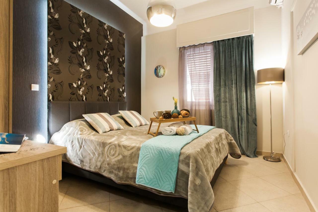 Safe, Central, Smart Double Rooms In Apartment, Next Metro Station Walk To Acropolis Athena Bagian luar foto
